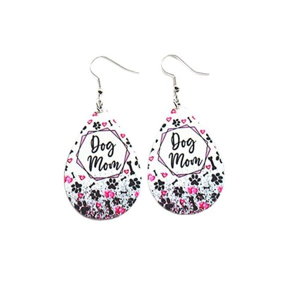 O1CN01m2TFBF1MXrMKqvq1p_3284551445-0-cib Wholesale Mother's Day Earrings Creative Dog Mom Water Drop Shape Acrylic Earrings