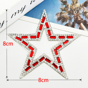 Red / 8cm transparent double-sided adhesive