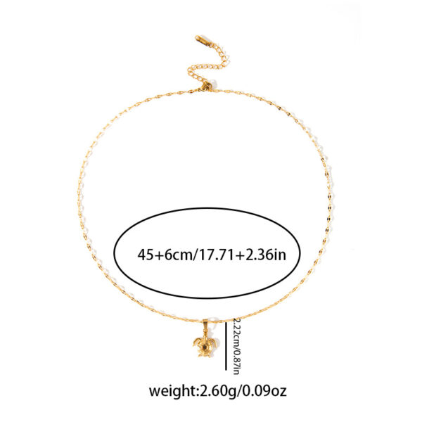 O1CN01m95I291P9XBFA2dXg_2218506891798-0-cib Wholesale Marine Series Summer All-match Stainless Steel Necklace
