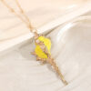 Wholesale Gold-edged Conch and Seashell Necklace