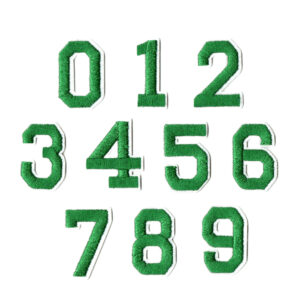 Green numbers set of 10