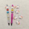 Wholesale 10pcs 3D Unicorn Silicone Cute Cartoon DIY Beads