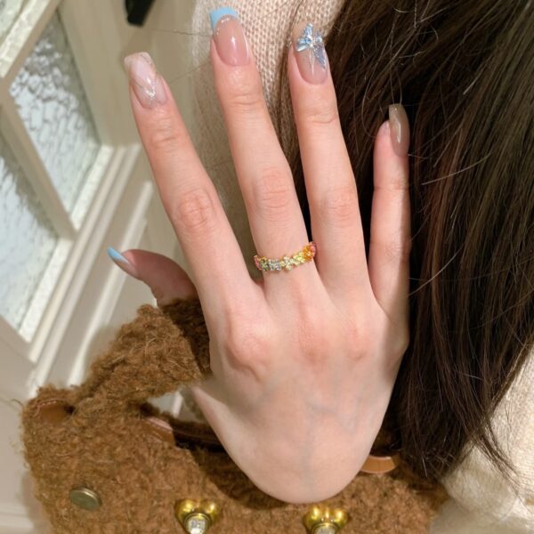 Wholesale Zircon Flower Ring