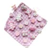 Wholesale [Strawberry White Chocolate] Pink and White Cute Heart DIY Handmade Alloy Beads Loose Beads