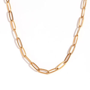 4.4mm paperclip chain-gold waist chain -80cm +10cm