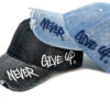 Wholesale Baseball Cap with Distressed Edges, Letter Embroidery