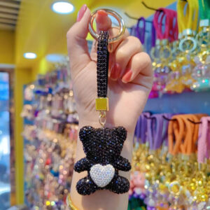 Clay care bear-black