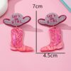 Wholesale Western Cowboy Acrylic Earrings