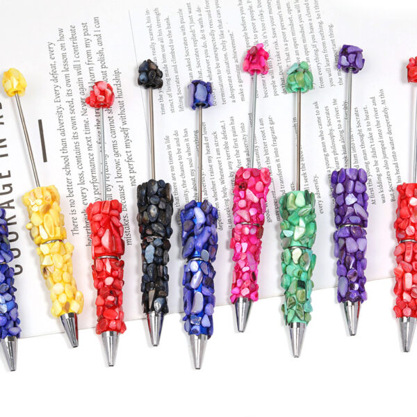 Wholesale Colorful Shell Heavy Beaded Cute Pen DIY Creative