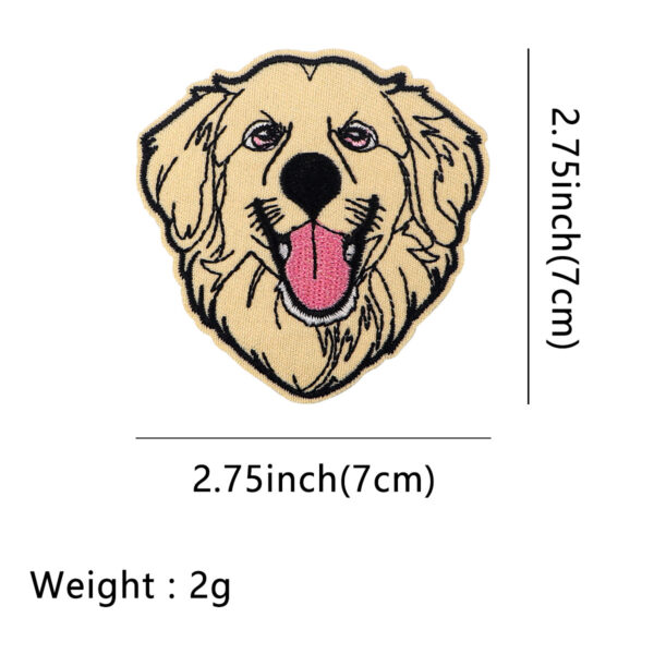Wholesale 5pcs New pet dog cartoon embroidery cloth patch cute pet animation hot melt adhesive cloth