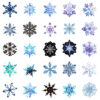 Wholesale 50pcs light-colored snowflake Christmas graffiti stickers