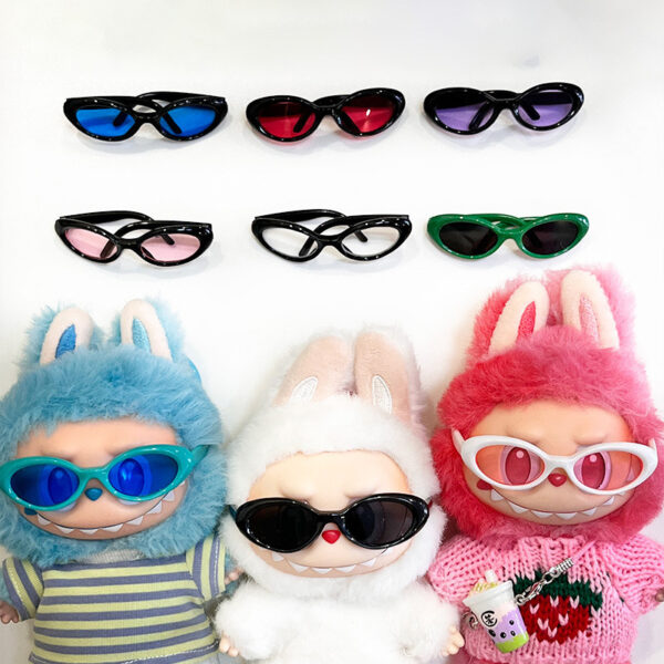 O1CN01mKIwjQ268duSFyFou_2220023327617-0-cib Wholesale 6.5cm wide glasses doll sunglasses Doll Aessories