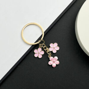 ER567-Drop Pink Cherry Blossom Keychain -6g