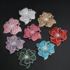 Wholesale Rhinestone sequin floral embroidery DIY Patches