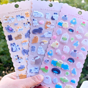 Wholesale Sparrow Cat Dog Cute Pet Animal 3D Stickers