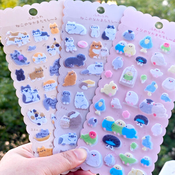 Wholesale Sparrow Cat Dog Cute Pet Animal 3D Stickers