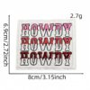 Wholesale Retro English Graiti Cloth Stickers Decorative Color Letters Travel Scenery Embroidered Zhang Zi Li Box Decal Ironing