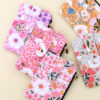 Wholesale Printed folded zipper style colorful floral coin purse