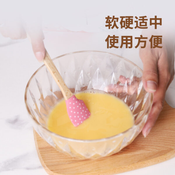 Wholesale Small silicone split cream scraper baking tool