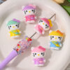 Wholesale 10pcs cute cartoon cat focal beads