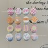 Wholesale 10pcs candy colored embossed milk shaped acrylic beads