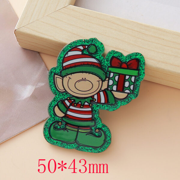 Wholesale Glitter and Sparkle Christmas DIY Acrylic Patch