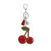 Wholesale Creative Rhinestone Cherry Keychain Pendant