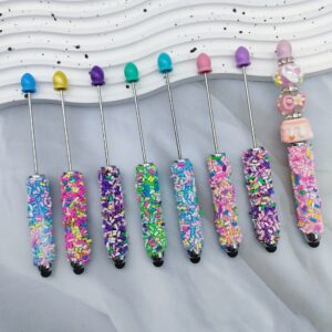 Wholesale Colorful Sugar Capsules Touch Screen Beaded Pen