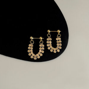 Gold sequined chain tassel