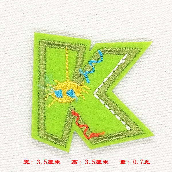 Wholesale Colorful English letter embroidery DIY Patches