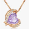 Wholesale Heart shaped diamond pendant necklace