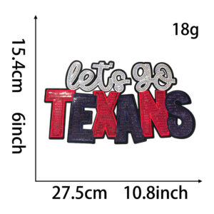 Red and black texans ----------- Adhesive style