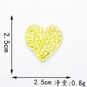 2.5*2.5cm*yellow love*hot melt adhesive