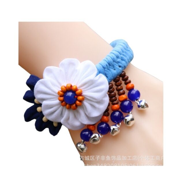 Wholesale Ethnic Style Lijiang Dali Bai Tie-dye Hand-sewn Fabric Blue Dyed Blue Cloth Bracelet Jewelry Miyuki