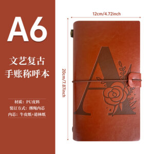 A6（120*200mm） / Letter a is in stock, other letters are provided by didi customer service