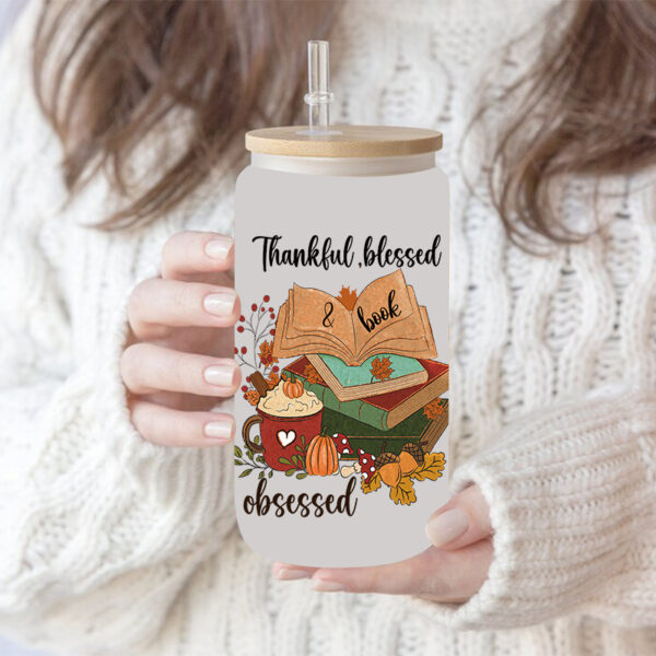 Wholesale UV transfer sticker for glass cups and crystal labels, cross-border exclusive, 16oz glass cup sticker, 23cm x 11cm.