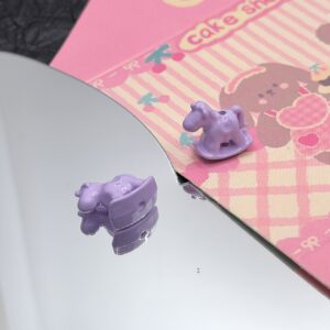 Light purple / 15.2*13mm, hole approximately 1.8mm.