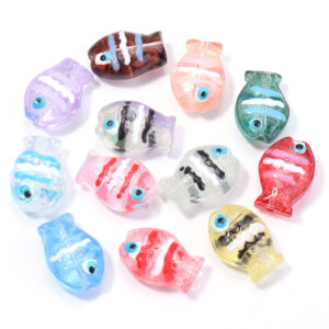 Randomly mixed colors / Size: 10*14mm, aperture 1.1mm