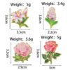Wholesale Beautiful rose tulip flower metal brooch