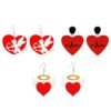 Wholesale Valentine's Day earrings love Sky Wings acrylic stitching earrings elegant earrings