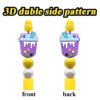 Wholesale Cartoon-patterned Rubber Focal Beads
