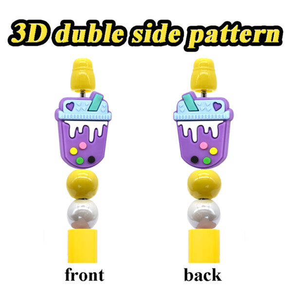 Wholesale Cartoon-patterned Rubber Focal Beads