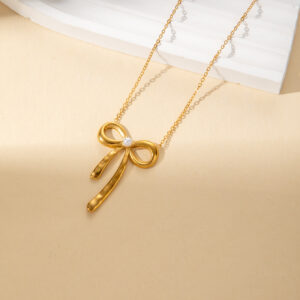 Bow necklace#4