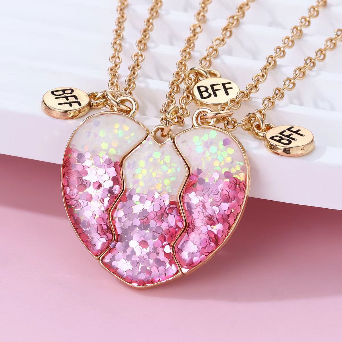 Wholesale cute alloy ipping onion wder three-piece set