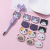 Wholesale 10pcs Beaded Pen Beads DIY Acrylic Cat Relief Phone Chain Beads