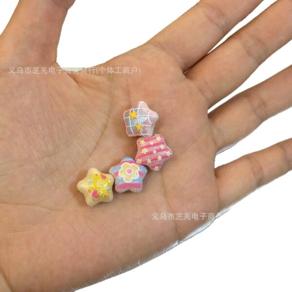 O1CN01mlflvR1xmBbTAyLsb_2221442006485-0-cib Wholesale 10pcs embossed silk flower grid star Acrylic Beads