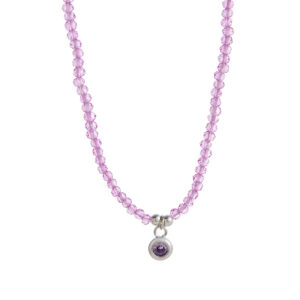 Purple beaded necklace