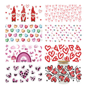 Wholesale UV Transfer Paste Glass Crystal Label Crystal Paste Cross-border Special Paste for 16oz Glass Cup 23cmX11cm