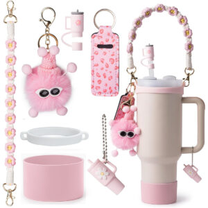 Pink-braided rope / 7-piece set (excluding cups)