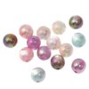 Wholesale Cross-border Acrylic Colorful Shell Round Beads Straight Beads Beads DIY Handmade Hair Rope Car Hanging Accessories
